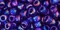 Toho 6/0 Round Japanese Seed Bead, TR6-87, Transparent AB Cobalt